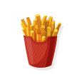 飲食小遊戲裝飾圖示：薯條